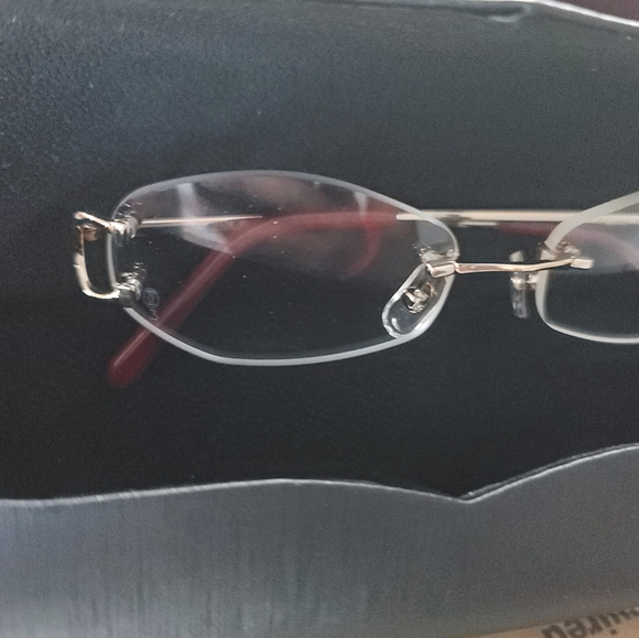 Cartier Gold Rimless Glasses - Picture 6 of 7